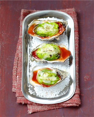 simsearch:825-07649320,k - Tian-style Nustrale oysters Stock Photo - Rights-Managed, Code: 825-07649320