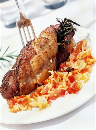simsearch:825-02302497,k - roasted fillet of duck gigotin with rosemary Stock Photo - Rights-Managed, Code: 825-02306248