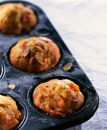 Confit pumpkin and almond mini cakes Stock Photo - Rights-Managed, Code: 825-02306836