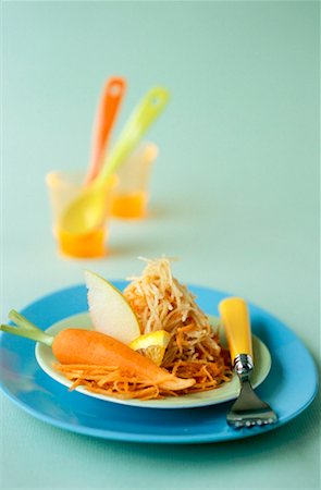 Apple and carrot with orange salad Stock Photo - Rights-Managed, Code: 825-02308226
