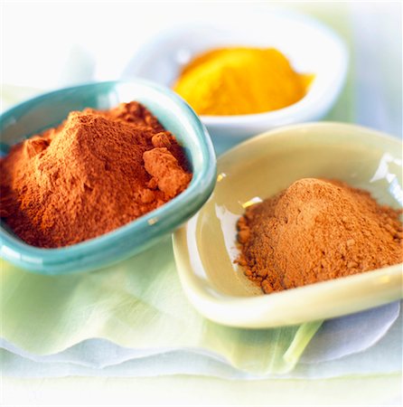 simsearch:825-07076761,k - Bowls of powdered spices Stock Photo - Rights-Managed, Code: 825-03626986