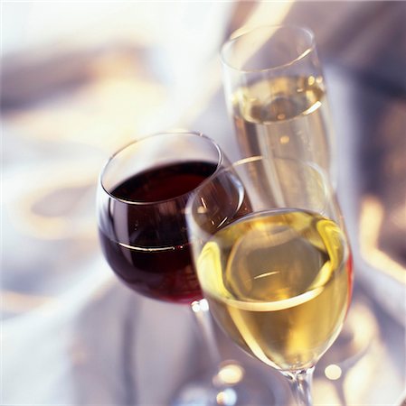 simsearch:825-05985931,k - Glasses of wine and champagne Stock Photo - Rights-Managed, Code: 825-03627311