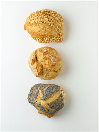 Three small breads Stock Photo - Rights-Managed, Code: 825-03628848