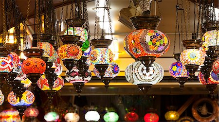 Lights for sale in Grand Bazaar; Istanbul, Turkey Stock Photo - Rights-Managed, Code: 832-08007754