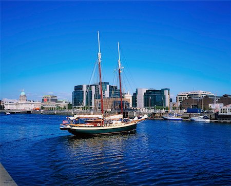 simsearch:832-02253108,k - Dublin City, IFSC, View across Liffey Stock Photo - Rights-Managed, Code: 832-02254264