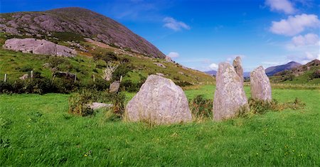 Stone Circles, Shrone Birrane, Near Larragh Co Kerry Stock Photo - Rights-Managed, Code: 832-02254330