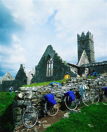 simsearch:832-02252667,k - Touring, Cyclists At Ross Errilly Headford Co Galway Stock Photo - Rights-Managed, Code: 832-02254557