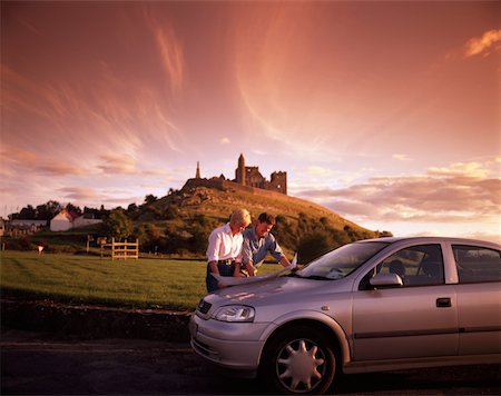 rock of cashel - Couple reading a map near the Rock of Cashel, Co Tipperary, Ireland Stock Photo - Rights-Managed, Code: 832-02254677