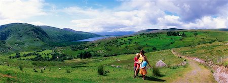 people walking in the distance - Kenmare, Co Kerry, Ireland Stock Photo - Rights-Managed, Code: 832-02254810