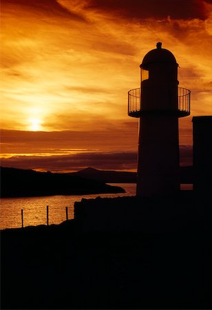 dingle - Dingle Lighthouse, Dingle Peninsula, County Kerry, Ireland; Lighthouse at sunset Stock Photo - Rights-Managed, Code: 832-02255416