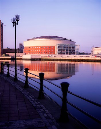 Waterfront Hall on the River Lagan,Belfast, Ireland Stock Photo - Rights-Managed, Code: 832-02252649