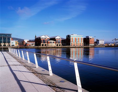 Clarendon Dock and the Odyssey complex, Belfast, Ireland Stock Photo - Rights-Managed, Code: 832-02252642