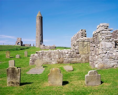 simsearch:400-04015133,k - Co Fermanagh, Devenish Island 12c Round, Tower Augustinian Abbey Stock Photo - Rights-Managed, Code: 832-02253209