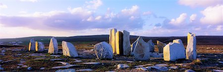 Standing Stones, Blacksod Point, Co Mayo, Ireland Stock Photo - Rights-Managed, Code: 832-02253320