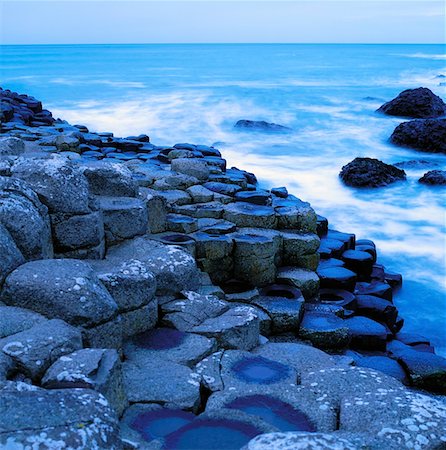Giant's Causeway, Co Antrim, Ireland Foto de stock - Con derechos protegidos, Código: 832-02253374