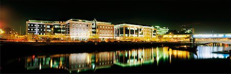 simsearch:832-03639876,k - Dublin City, St Georges Quay At Night, Ulster Quay Stock Photo - Rights-Managed, Code: 832-02253836