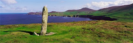 dunmore head dingle - Co Kerry, Ogham Stone on Dunmore Head, Dingle Peninsula Stock Photo - Rights-Managed, Code: 832-02253862