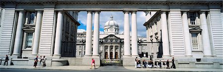 Facade of a government building, Leinster House, Dublin, Republic Of Ireland Stock Photo - Rights-Managed, Code: 832-03232332