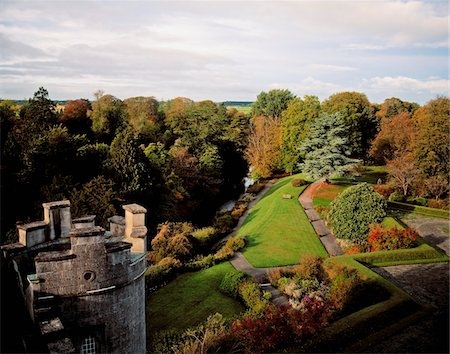 simsearch:832-03639876,k - Pleasure Grounds from Castle Walls, Birr Castle, Co Offaly, Ireland Stock Photo - Rights-Managed, Code: 832-03358744