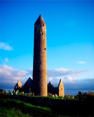 priory - Round Tower Near Gort, Co Galway, Ireland Stock Photo - Rights-Managed, Code: 832-03358902