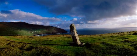 dunmore head dingle - Ogham Stone at Dunmore Head, Dingle Bay, Co Kerry, Ireland Stock Photo - Rights-Managed, Code: 832-03358928