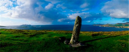 dunmore head dingle - Ogham Stone, Dunmore Head, Dingle Peninsula, Co Kerry, Ireland Stock Photo - Rights-Managed, Code: 832-03358955
