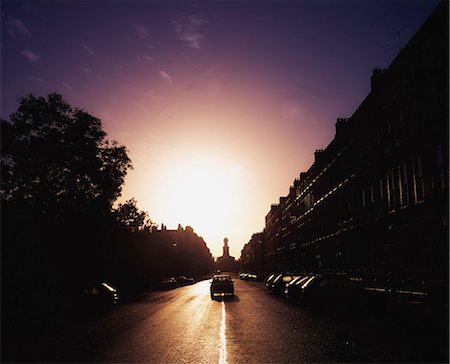 Merrion Square, Dublin City, Ireland; Sunrise Against City Streetscape Stock Photo - Rights-Managed, Code: 832-03639660