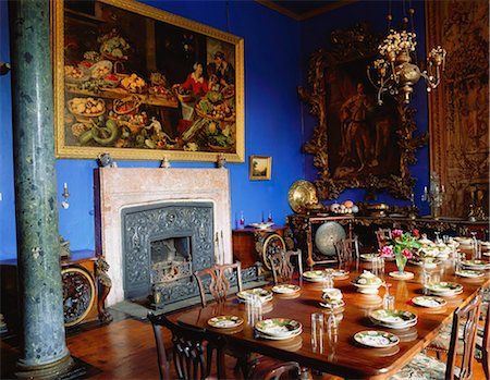 Bantry House, Bantry, Co Cork, Ireland; Dining Room In An 18Th Century Estate Stock Photo - Rights-Managed, Code: 832-03639691