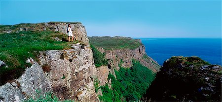 simsearch:614-06625125,k - Rock Climbing, Fair Head, Co Antrim, Ireland Stock Photo - Rights-Managed, Code: 832-03639784