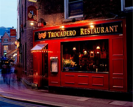 europe sidewalk cafe - Dublin, Co Dublin, Irlande, Trocadero Restaurant Photographie de stock - Rights-Managed, Code: 832-03639973