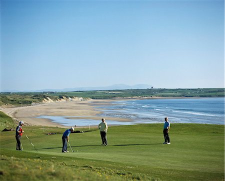 Golf, parcours de Golf Ballybunnion, Co Kerry Photographie de stock - Rights-Managed, Code: 832-03640492