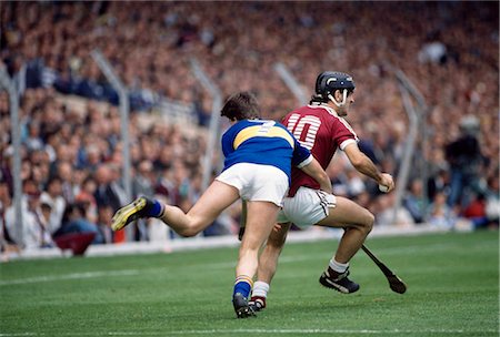 Hurling, Tipperary V, Galway (Maroon) Stock Photo - Rights-Managed, Code: 832-03640641