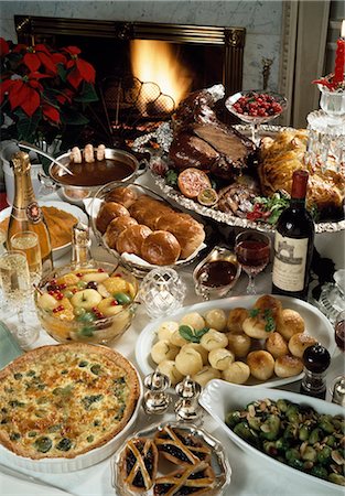 Christmas Dinner Stock Photo - Rights-Managed, Code: 832-03640808