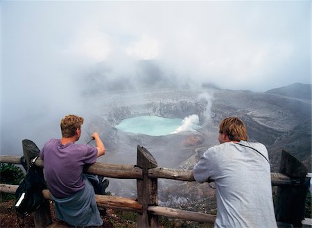 Two men at Poas Volcano Stock Photo - Rights-Managed, Code: 832-03724097