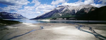 Rocky mountains and lake Stock Photo - Rights-Managed, Code: 832-03724531