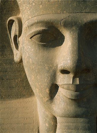 pharaoh - Detail of pharaoh head Stock Photo - Rights-Managed, Code: 832-03724929