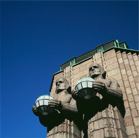 Helsinki central Railway station, close-up Stock Photo - Rights-Managed, Code: 832-03725023