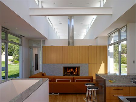 simsearch:845-06008034,k - Living room in Sharpe Residence, Somis, California. Architects: SPF: Architects Stock Photo - Rights-Managed, Code: 845-05837684