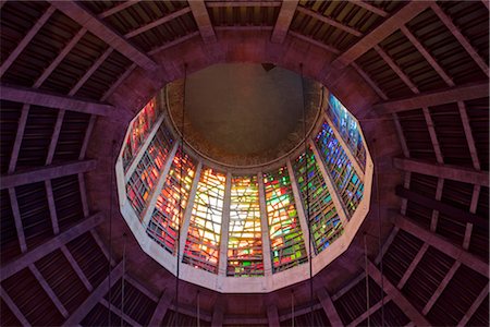 simsearch:845-02725927,k - The Lantern Tower inside The Metropolitan Cathedral in Liverpool, Merseyside, England, UK. Architects: Frederick Gibberd Stock Photo - Rights-Managed, Code: 845-05838284