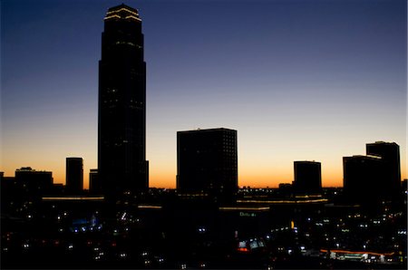 View of the Galleria Mall area of Houston at sunset. Stock Photo - Rights-Managed, Code: 845-05838333