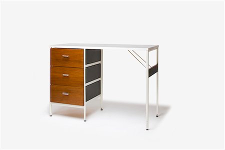 Steel Frame Series Desk, American, 1950s. Designer: George Nelson Stock Photo - Rights-Managed, Code: 845-06008188