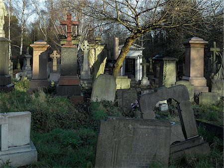 Abney Park Cemetery, Stoke Newington, London. Stock Photo - Rights-Managed, Code: 845-02725687