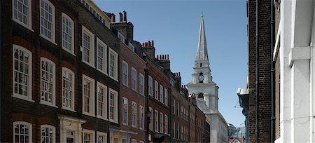 simsearch:845-02725927,k - Fournier street with Christ Church, Spitalfields, London. Stock Photo - Rights-Managed, Code: 845-02725829