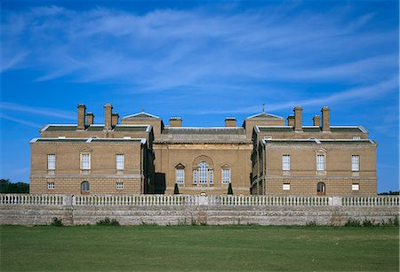 Holkham Hall Norfolk, England, 1734 - 1764. Architect: William Kent Stock Photo - Rights-Managed, Code: 845-02726496