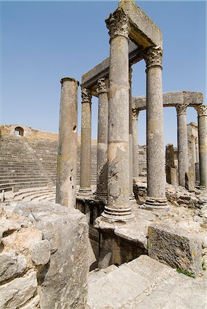 simsearch:845-02726943,k - Theatre, Dougga, c.168 AD Stock Photo - Rights-Managed, Code: 845-02726946