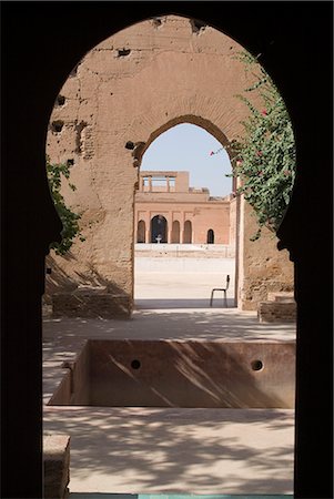 simsearch:845-02726943,k - El Badi Palace, Marrakech. 1578. Portal. Stock Photo - Rights-Managed, Code: 845-02727050