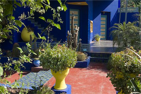 simsearch:845-02726943,k - Jardin Majorelle and Islamic Art Museum, Marrakech, Morocco. 1931. Patio. Stock Photo - Rights-Managed, Code: 845-02727071