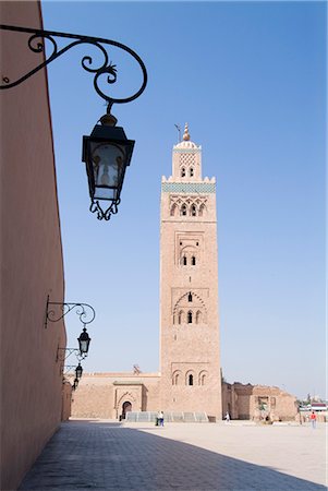 simsearch:845-02726943,k - Kotoubia Mosque, Marrakech, Morocco. 1195. Minaret Stock Photo - Rights-Managed, Code: 845-02727073