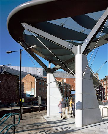 simsearch:845-02727361,k - Transport Interchange, Manchester. Architect: Ian Simpson Architects. Stock Photo - Rights-Managed, Code: 845-02727424