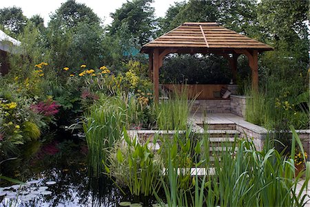simsearch:845-02727740,k - Le monde du jardin d'eau, voir la fleur 2008 Hampton Court, en Angleterre. Concepteur : Pete Sims Photographie de stock - Rights-Managed, Code: 845-02727693